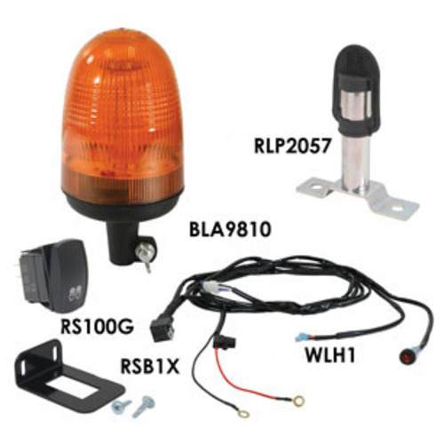  LED Rotating Beacon Kit Orange - image 2