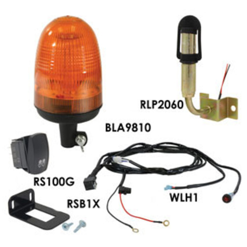  LED Rotating Beacon Kit Orange - image 2