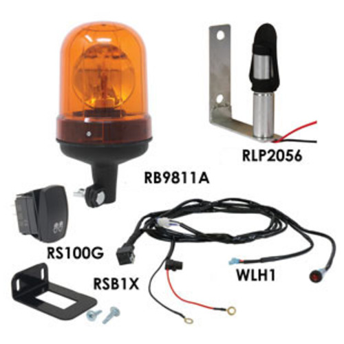  Rotating Halogen Beacon Kit Orange - image 2