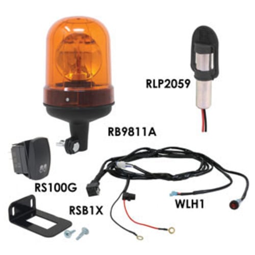  LED Rotating Beacon Kit Pipe Mount - image 2