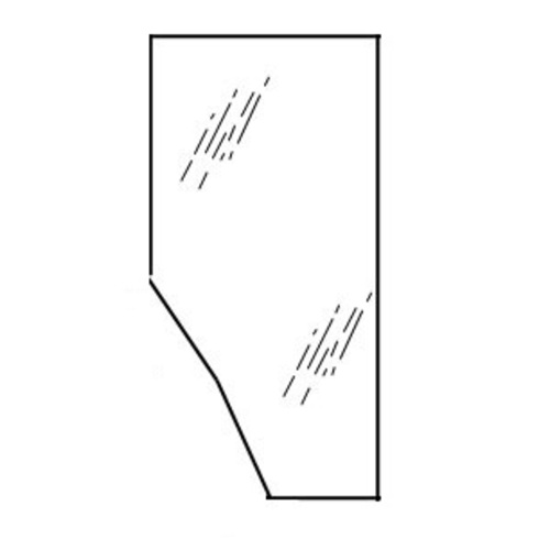 Kubota 3G710-70670 Cab Door Glass RH - Farm Parts Store