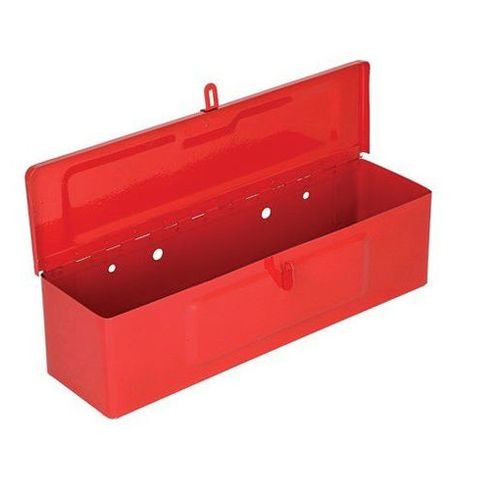 CaseIH Tractor Metal Tool Box Red Lockable Farm Parts Store