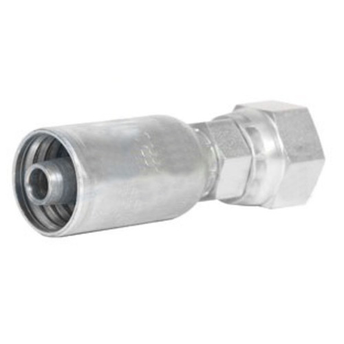 Weatherhead 10006B-606 Brass Straight Swivel Fitting – #6 JIC 37° Flare X 3/8" Hose Barb, Made In USA